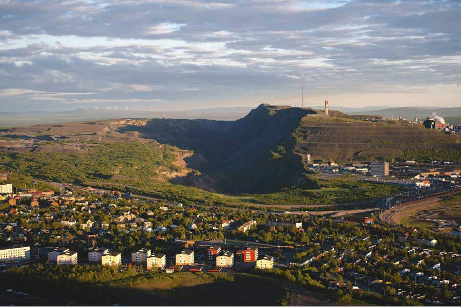 Kiruna uitzicht