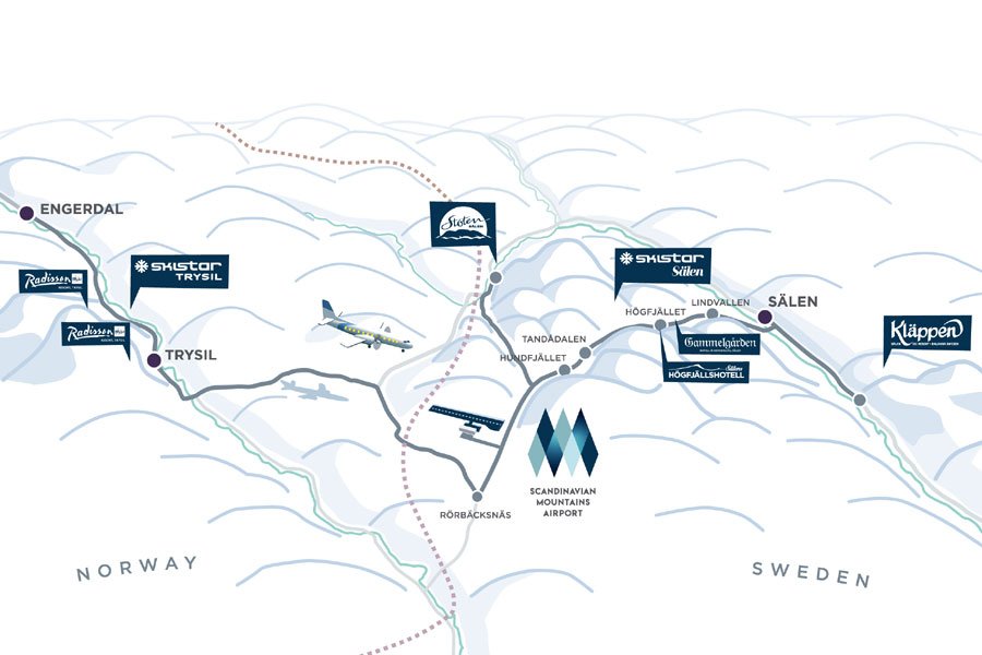 Fly Drive Scandinavian Mountains Airport 2023/2024 vanaf Groningen