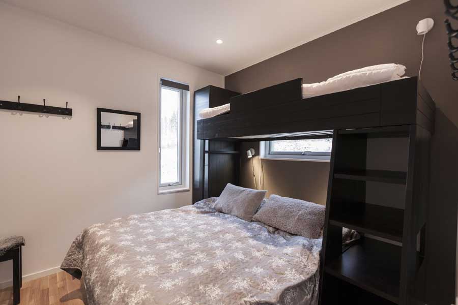 Familiebed in de Gullbrändan appartementen van Kläppen, Zweden