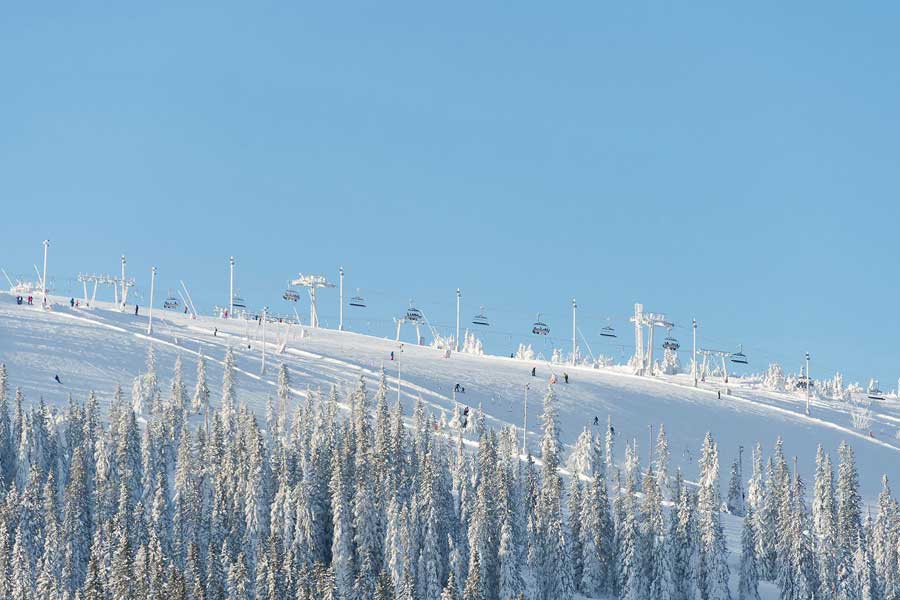 uitgebreide skigebied van Salen
