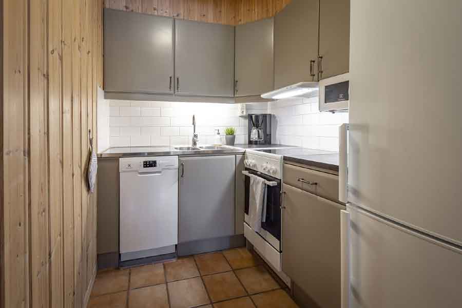 Timmerbyen Appartementen, Keuken klein type