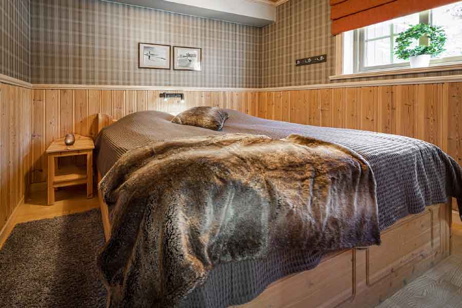 Timmerbyen Appartementen, slaapkamer dubbelbed