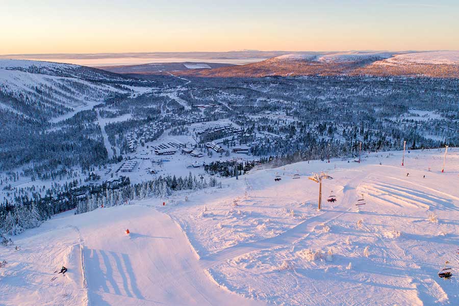 Skistar Lodge Hotel, Hundfjället in Sälen, wintersport Zweden
